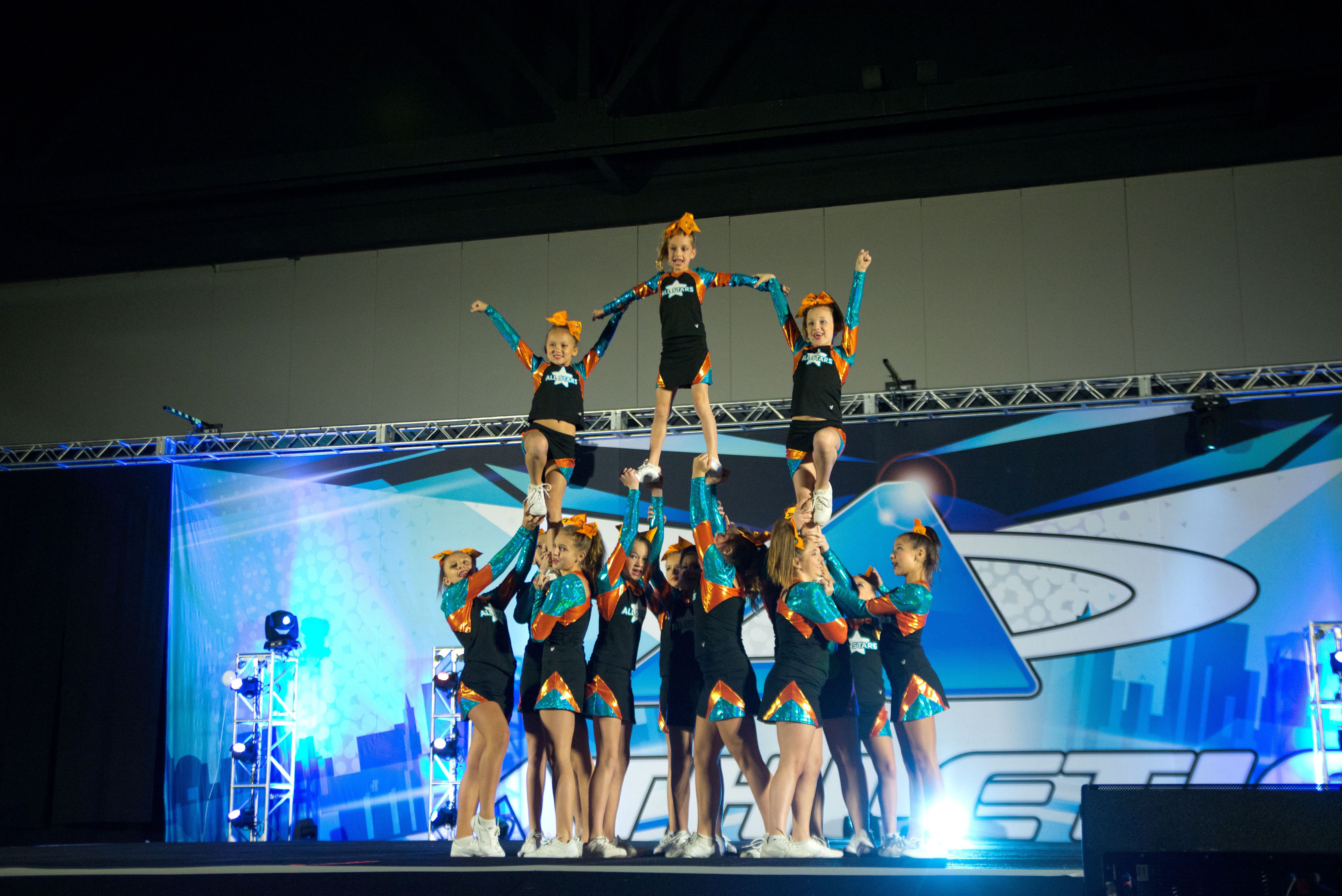 Youth cheerleading at the YMCA