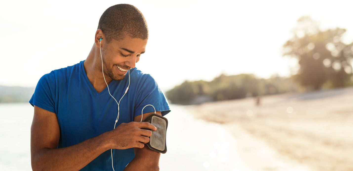 man exercising