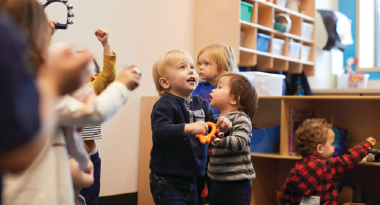 infants play at a ymca early childhood education center