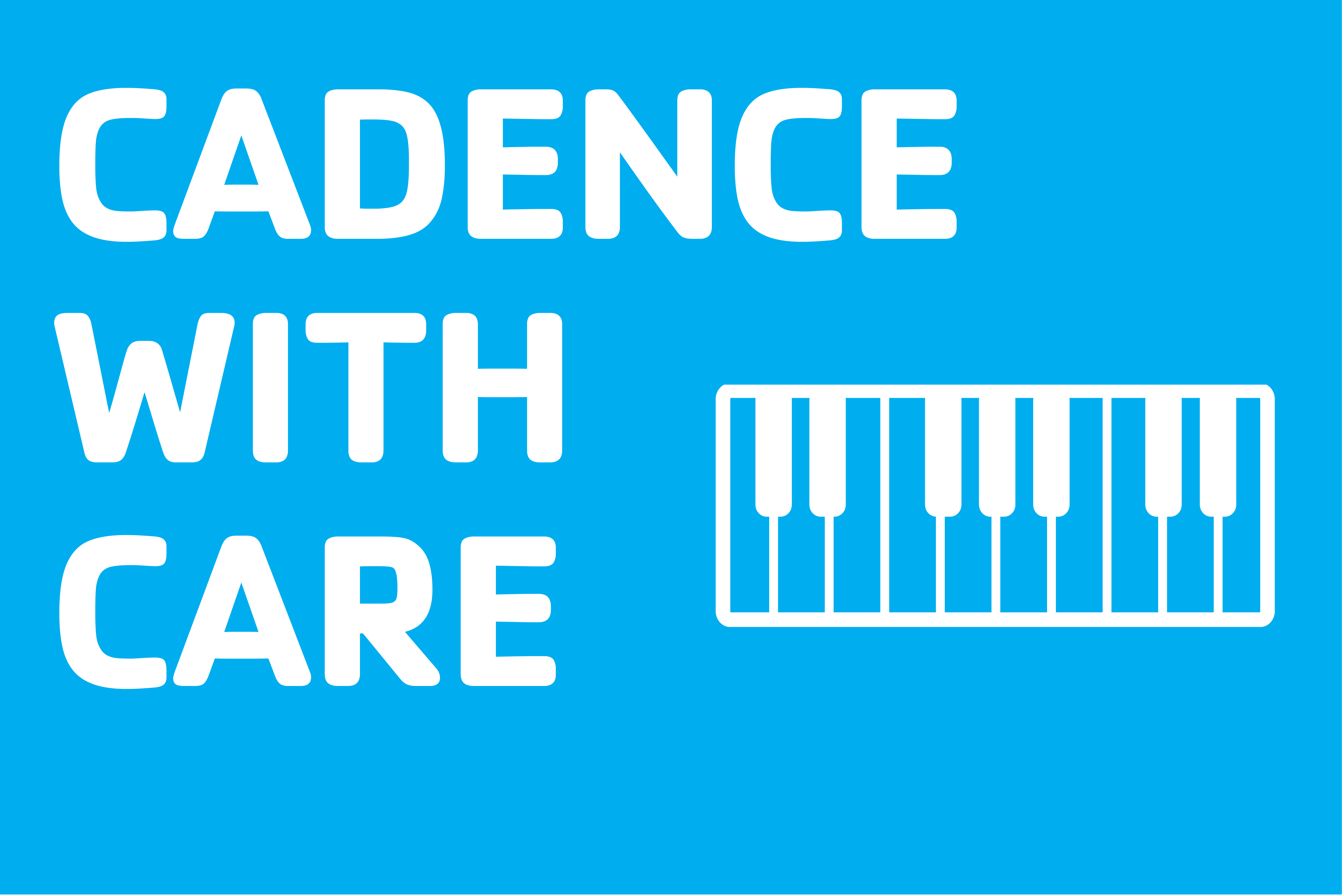 cadence with care logo with keyboard