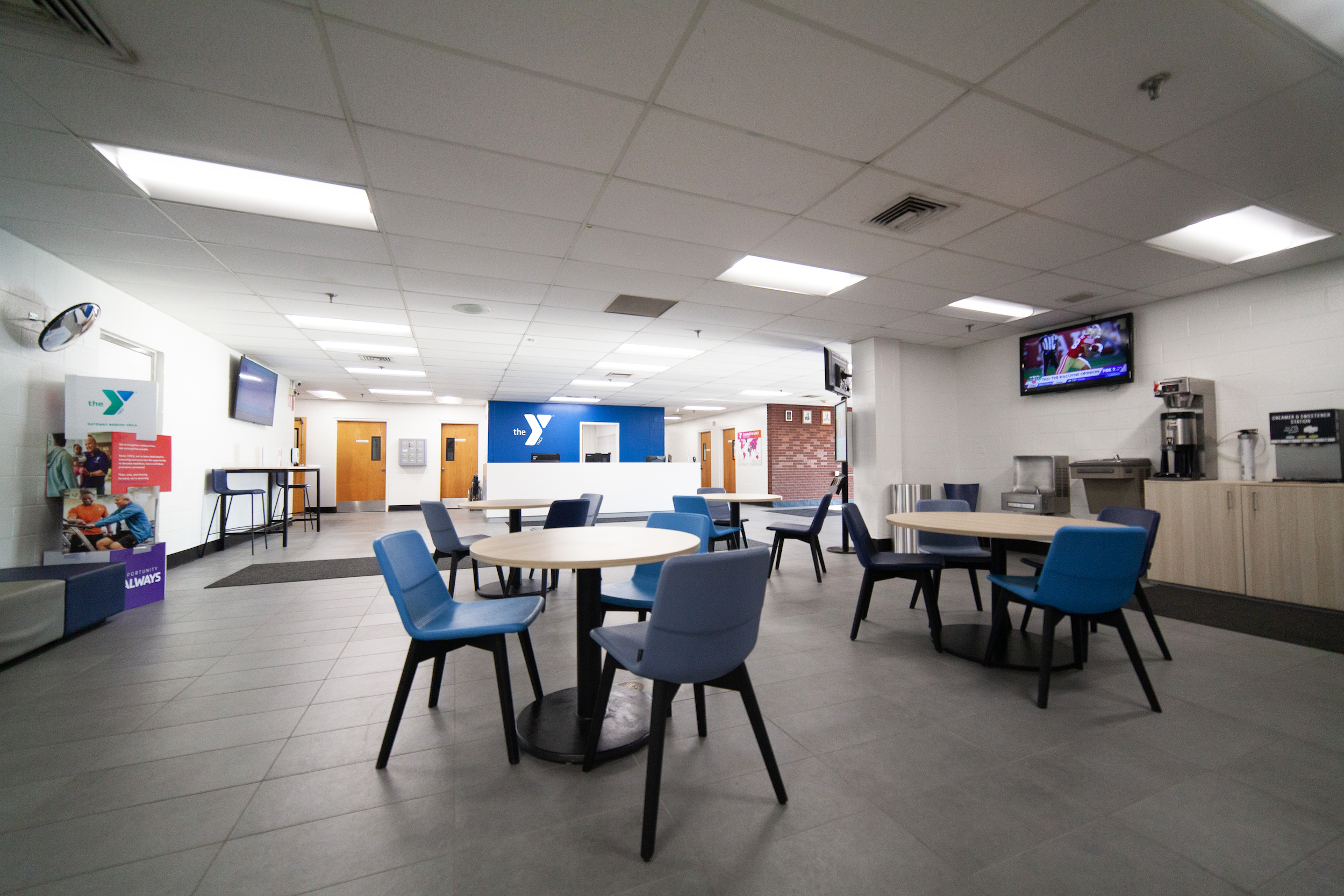 O'St. Charles YMCA lobby