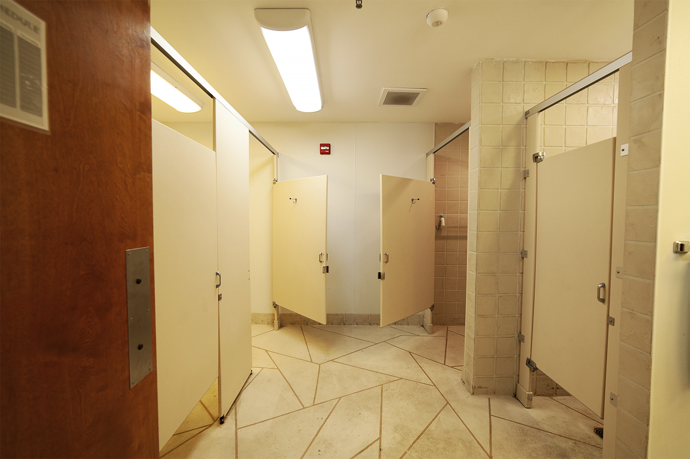 Bathroom facilities at YMCA Camp Lakewood Main Camp