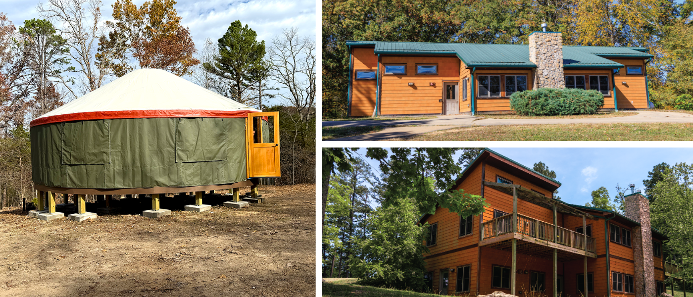 Camp Lakewood cabins and yurts