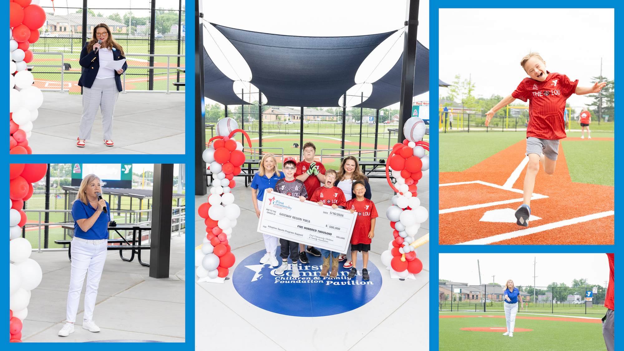 first community pavilion ymca adaptive sports complex ribbon cutting