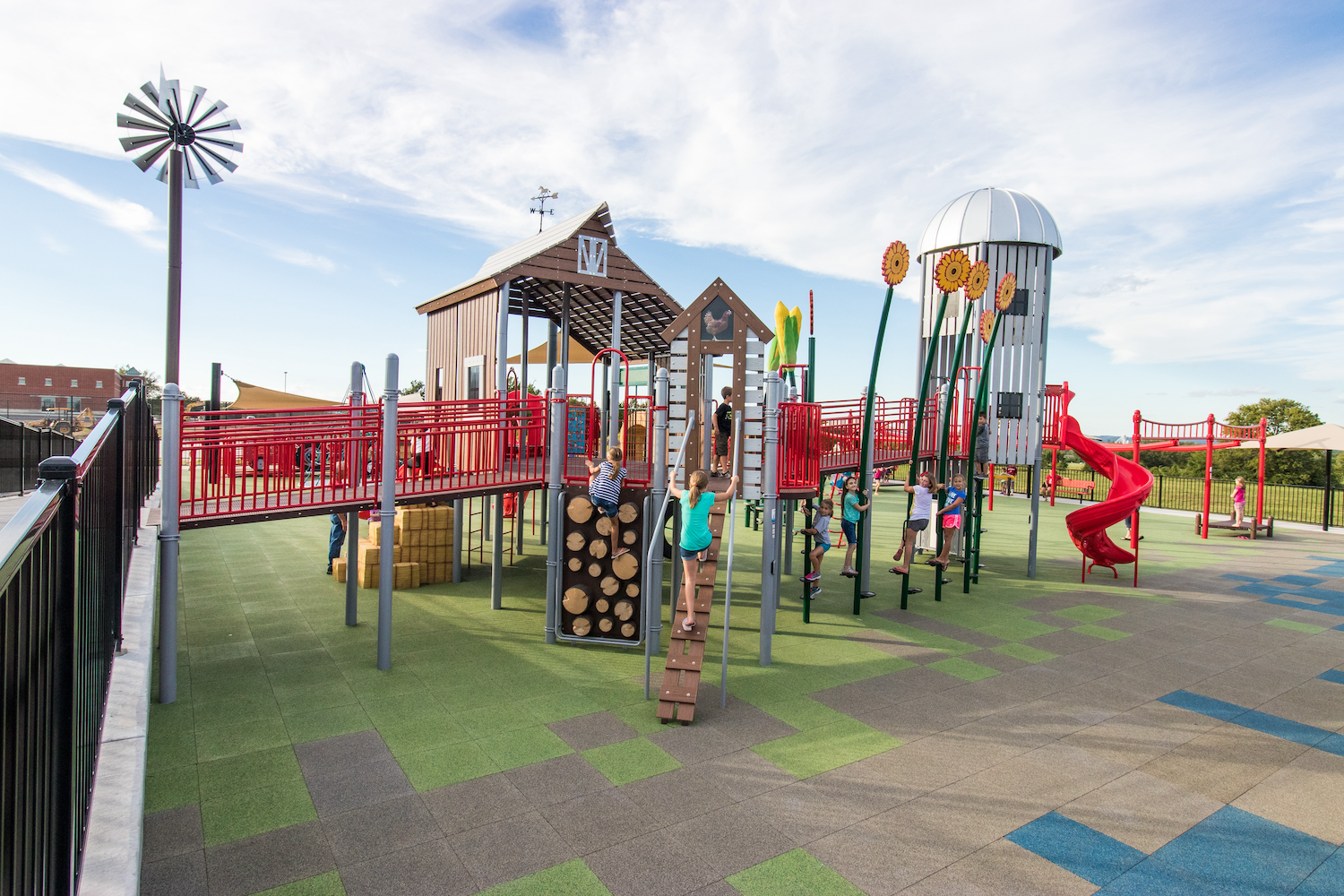 Inclusive playground at the Ste. Genevieve County YMCA