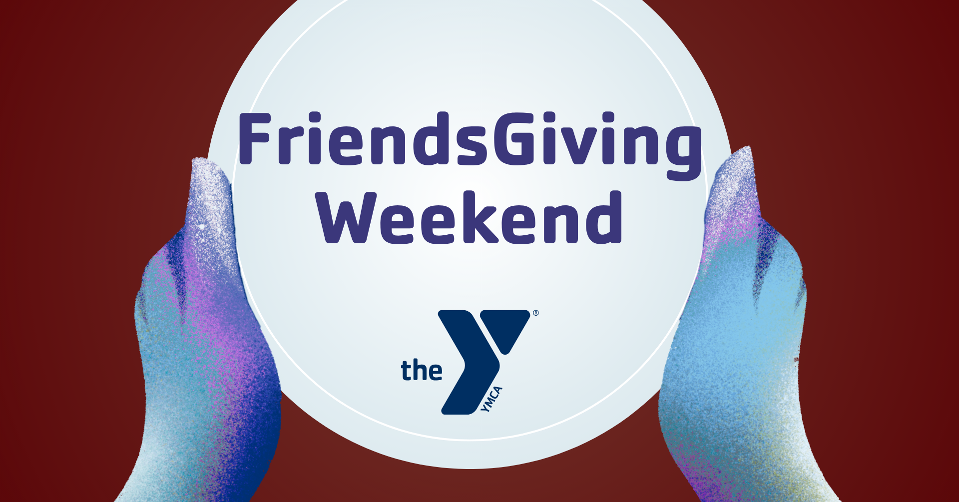 friendsgiving weekend 2026 ymca trout lodge event graphic