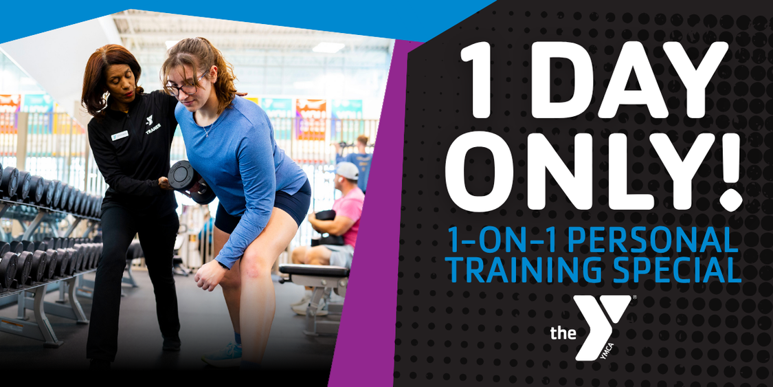 september ymca personal training special graphic