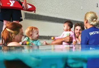 whens a good time to start swim lessons parent and child ymca group class