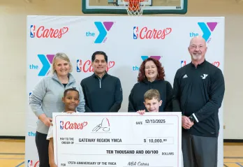Gateway Region YMCA Receives $10K donation from Jayson Tatum Foundation & NBA Cares in Honor of World Basketball Day