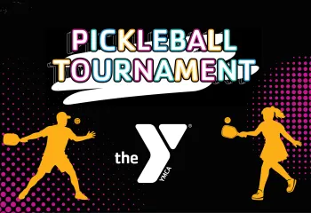YMCA pickleball tournament event graphic