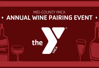 mid-county ymca wine pairing event graphic