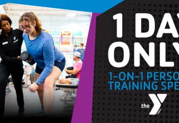 september ymca personal training special graphic
