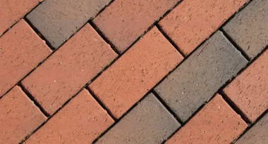 brick walkway zoomed in
