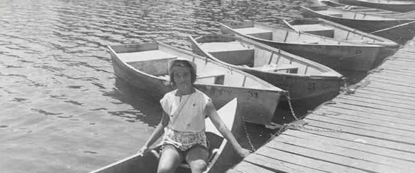 Girl in boat