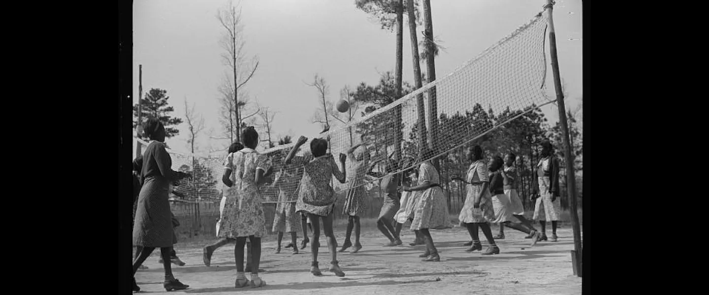 YMCA Historical Volleyball Game Photo
