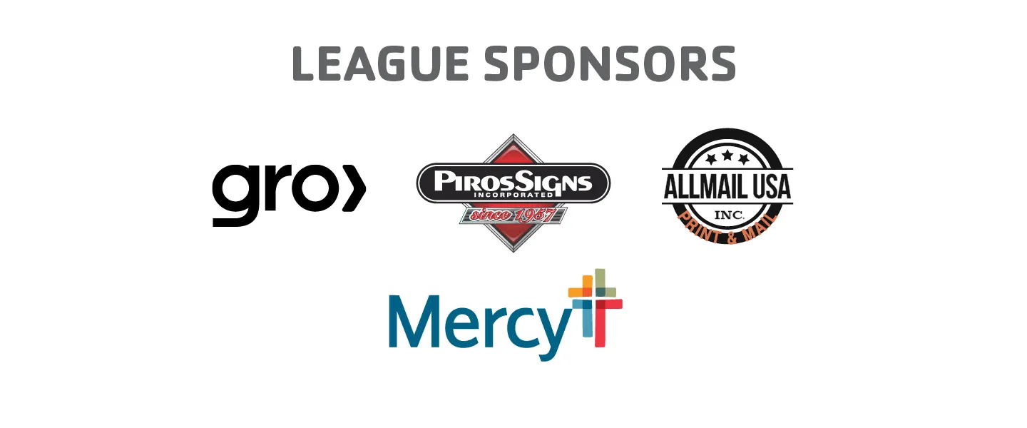 YMCA All-Star Game League Sponsors: Piros Signs, Grow, Allmail, Mercy