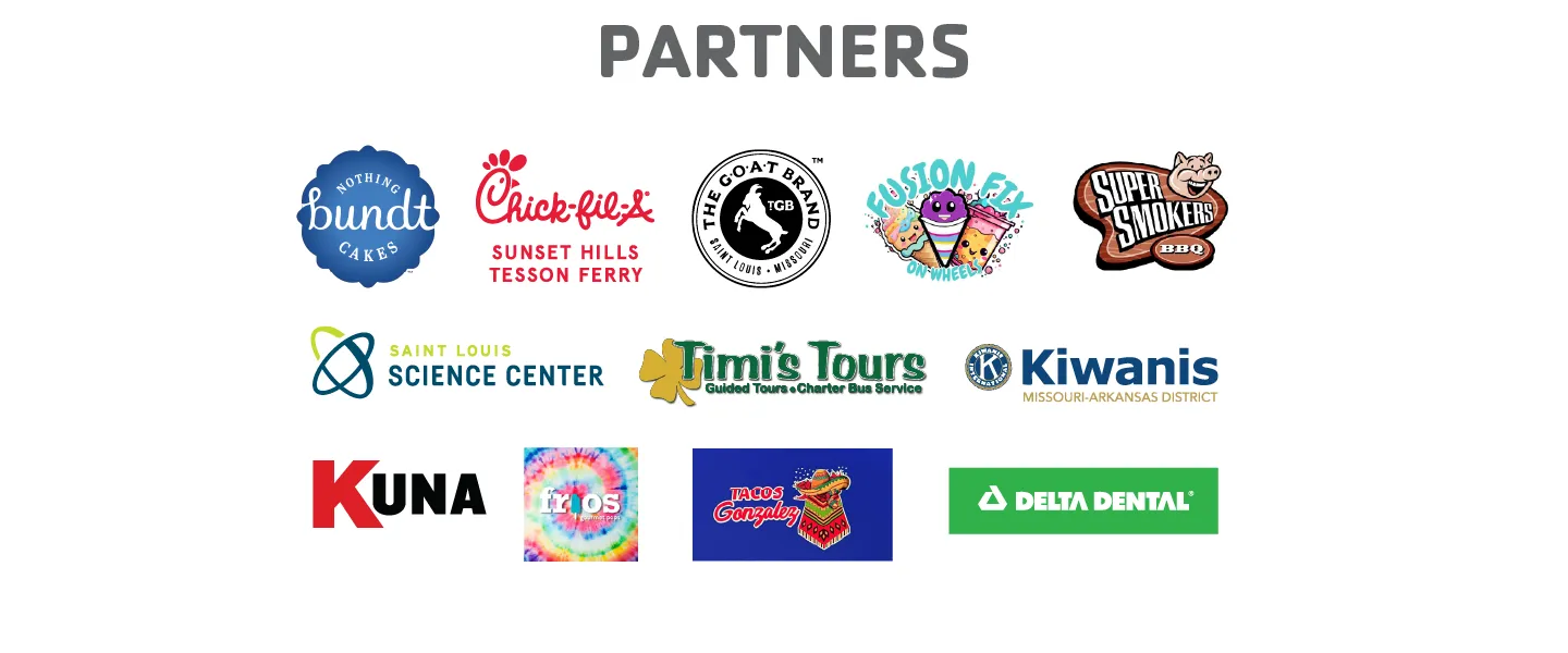 YMCA All-Star Game Partners: Nothing Bundt Cakes, Chick-fil-A Sunset Hills, The Goat Brand, Fusion Fix, Super Smokers BBQ, St. Louis Science Center, Timi's Tours, Kiwanis, Kuna, Frios Gourmet Pops, Tacos Gonzalez, Delta Dental