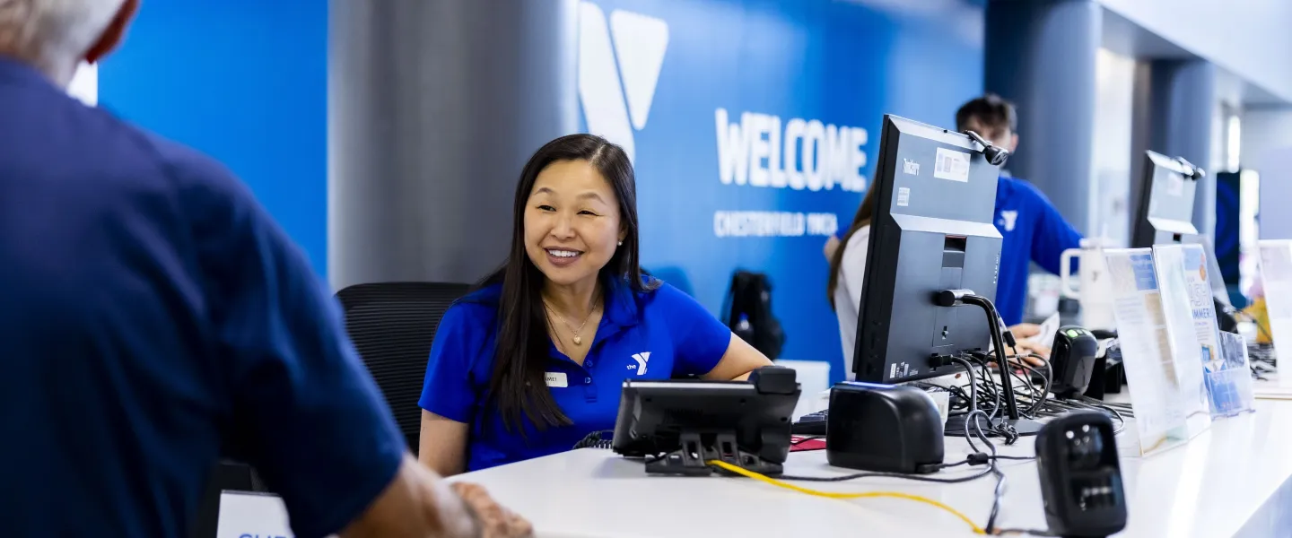 ymca welcome desk