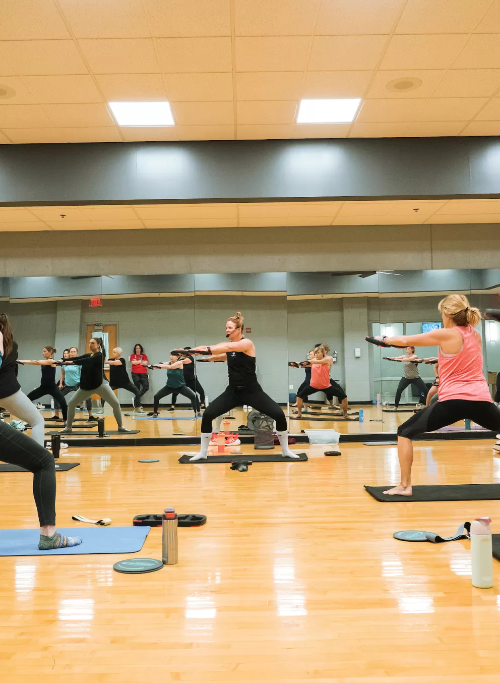 RiverChase YMCA Gym and Community Center in Fenton, MO's Group Exercise Studio hosting a YMCA LesMills Shapes exercise class