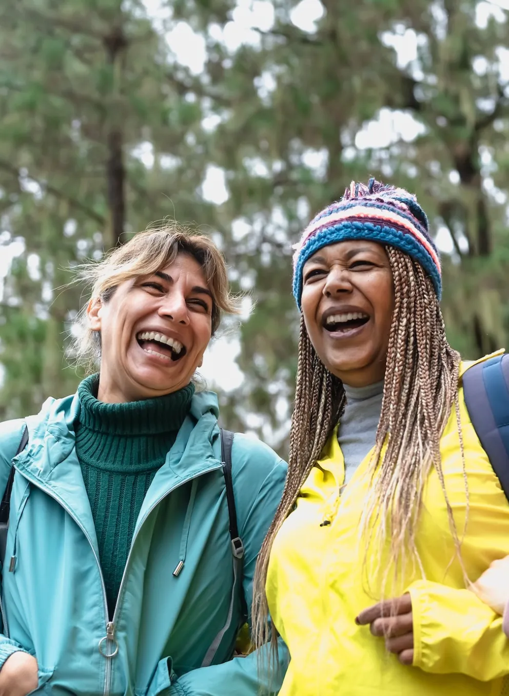 group of older woman on an aoa trip hiking