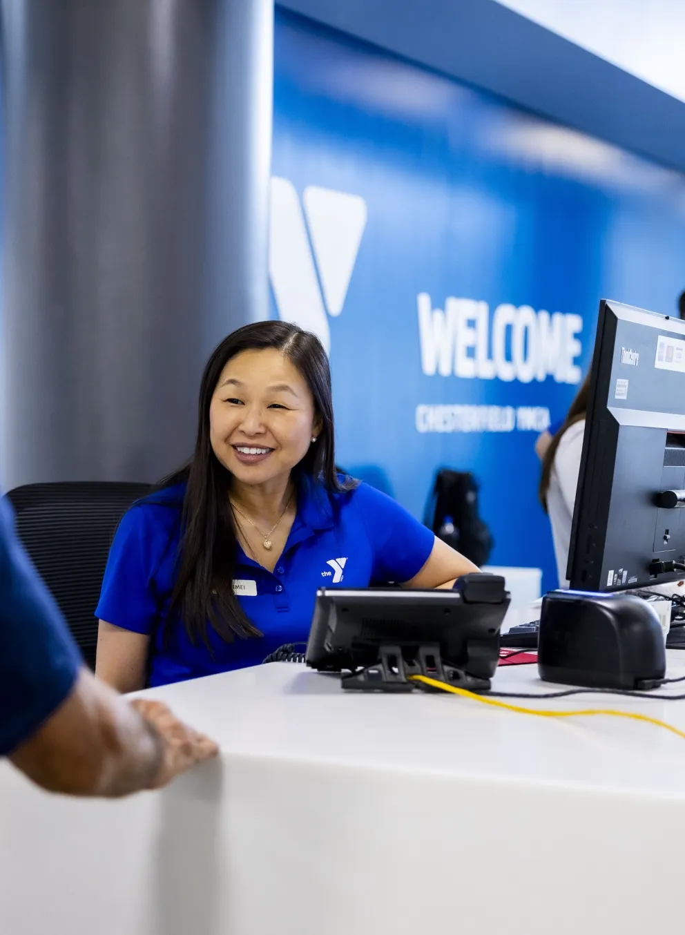 ymca membership check-in