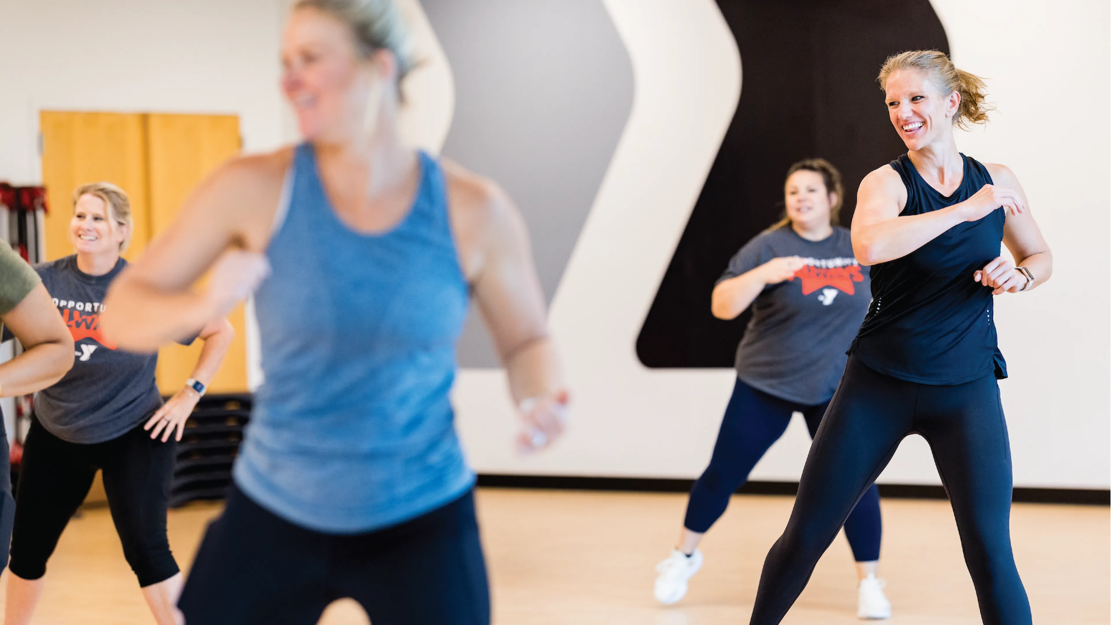 YMCA Members in a Zumba Group Exercise Class