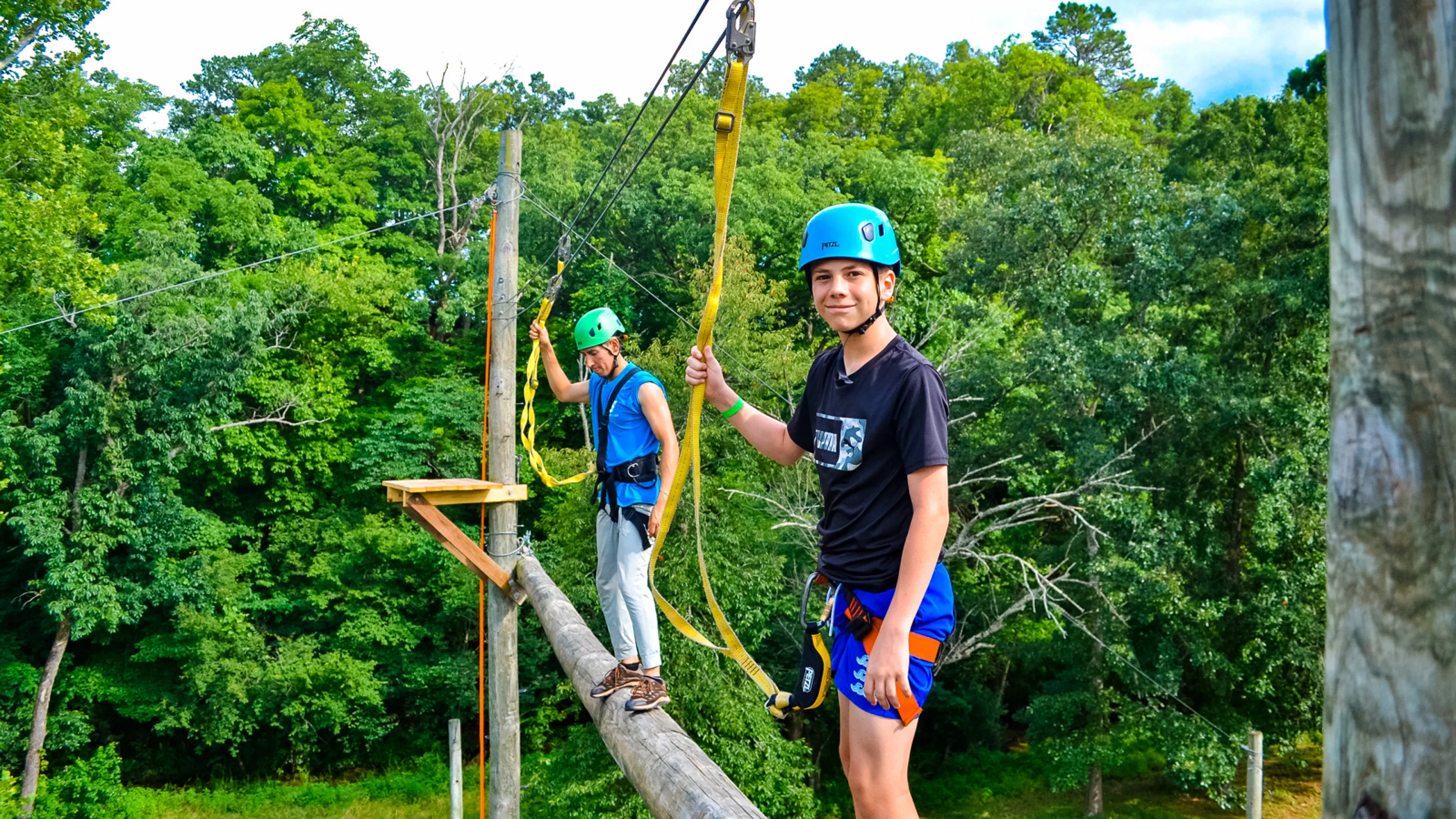 YMCA Camp Lakewood Safety Climbing Helmet and Equipment