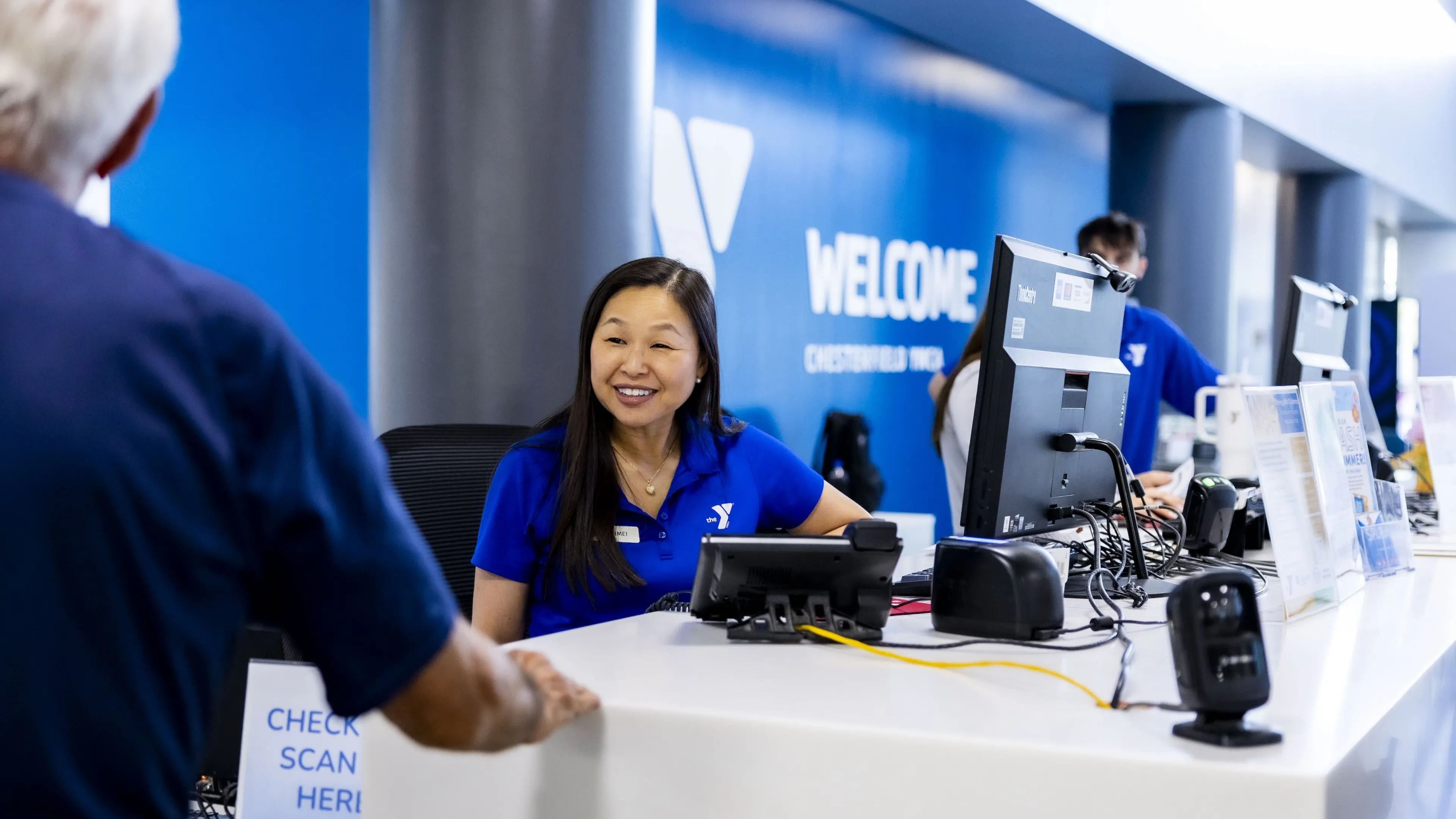 ymca membership check-in