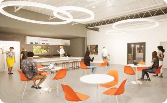 chesterfield community cafe rendering image