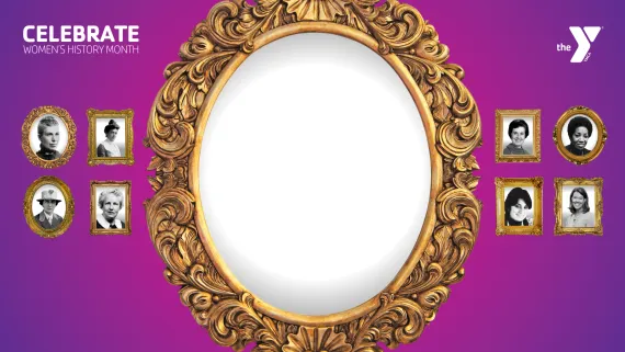 womens history month ymca zoom background
