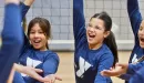 Thumbnail: ymca youth volleyball participants celebrating a match win
