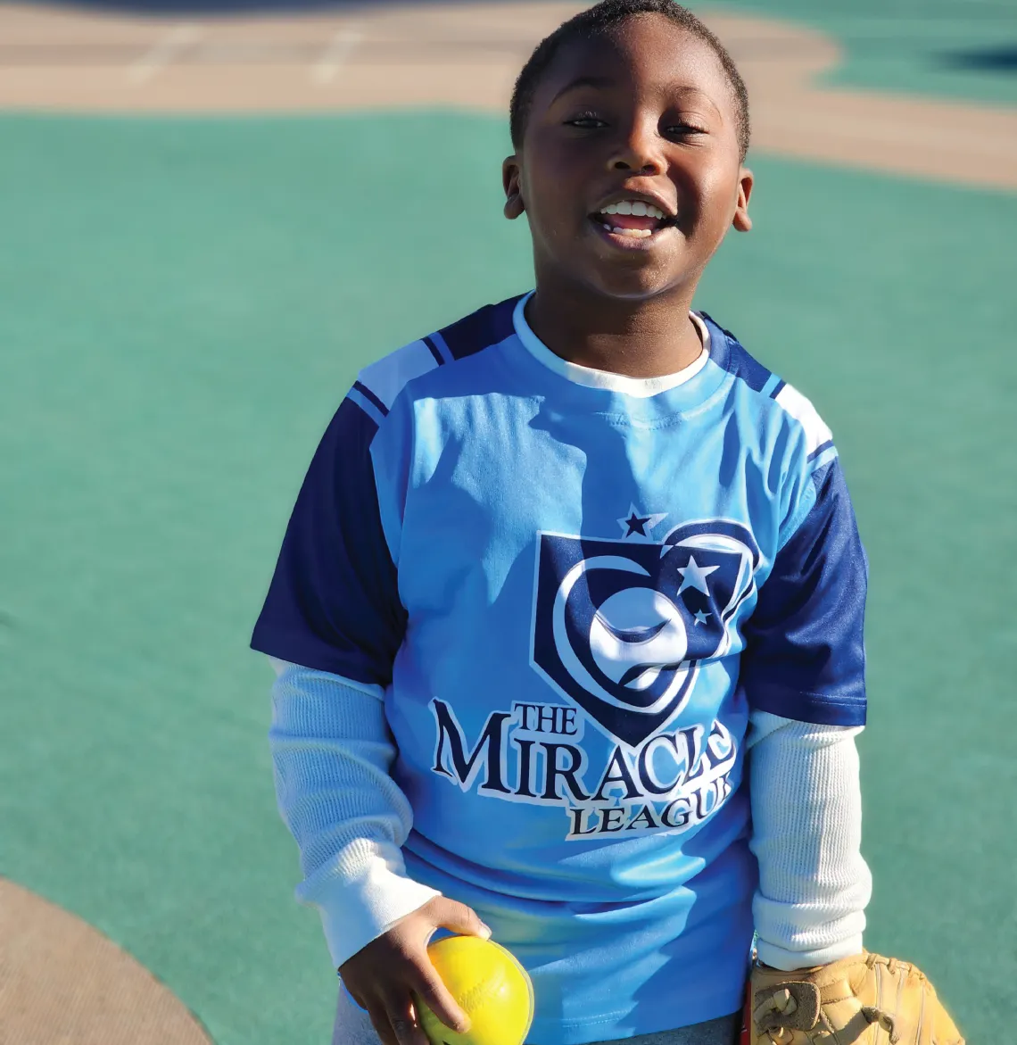 miracle league adaptive baseball participant