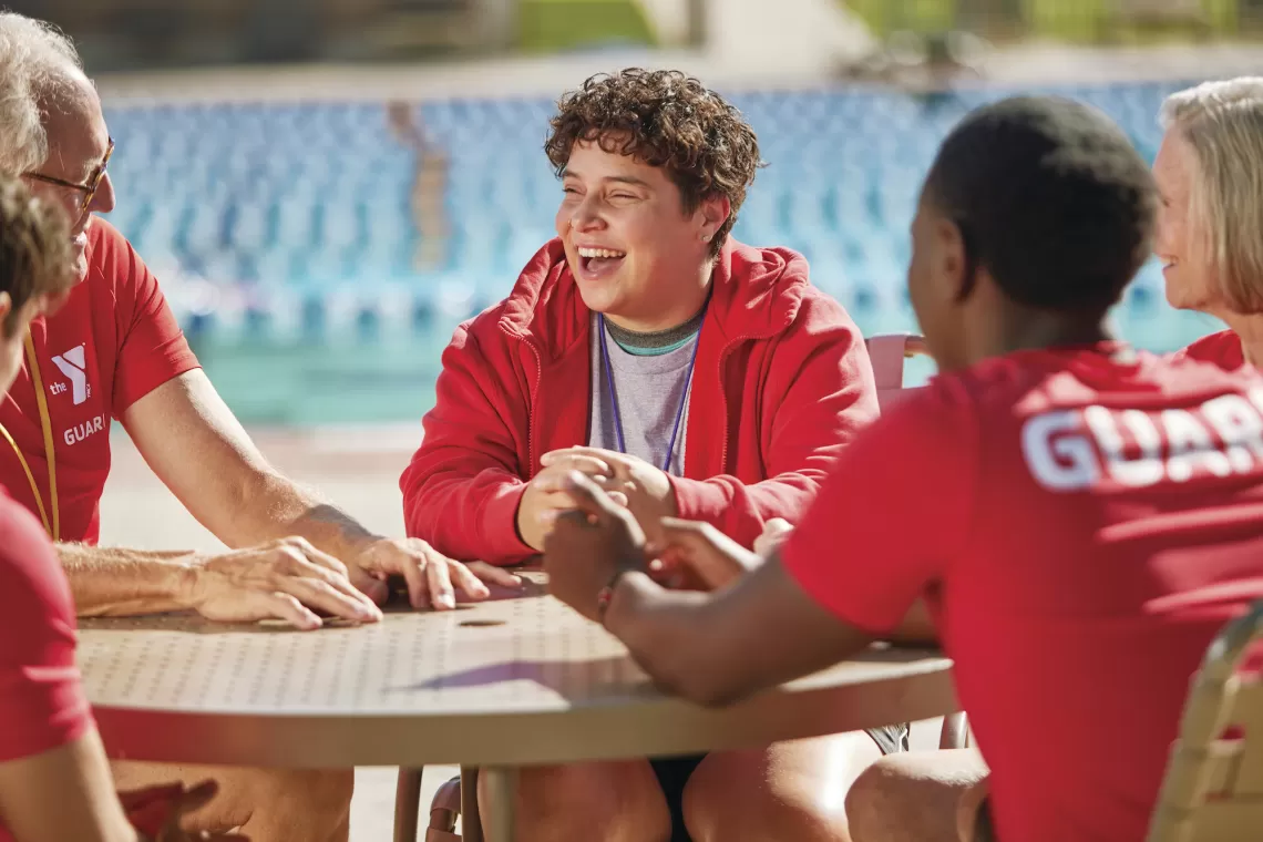 Gateway Region YMCA Lifeguard Staff attending a YMCA Lifeguard Certification Course