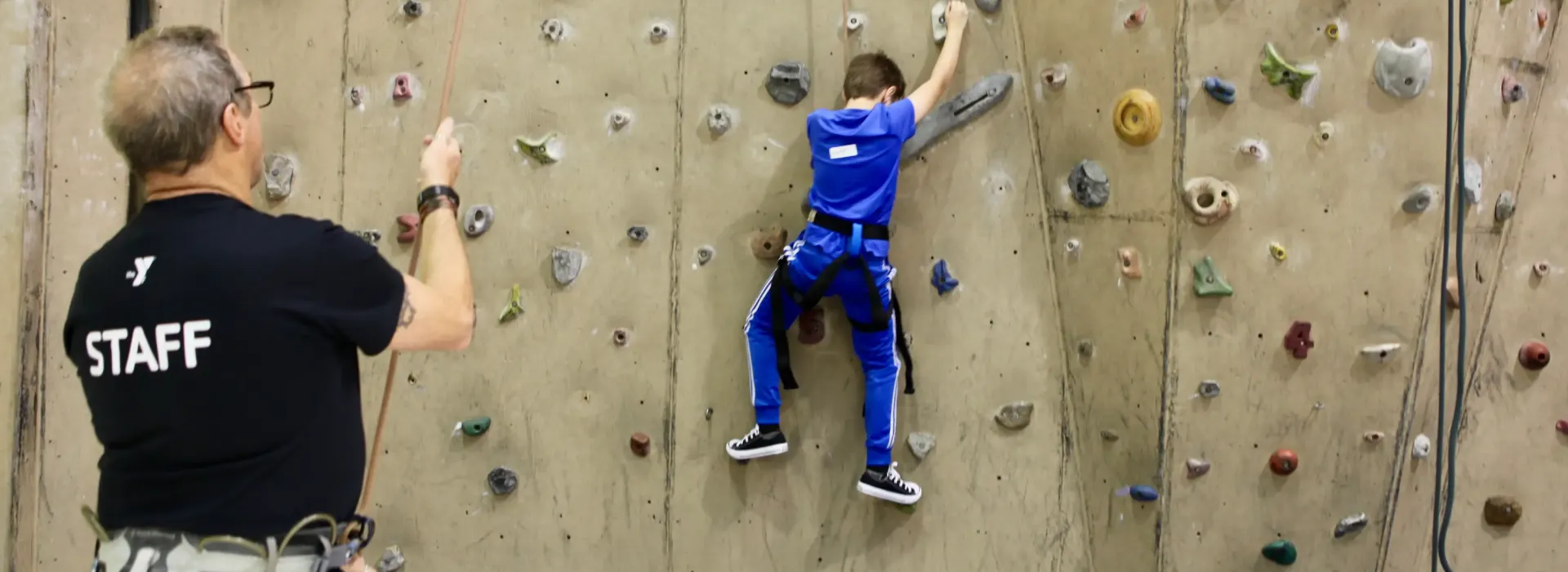 Downtown Belleville YMCA Rock Wall Climbing in Belleville Illinois