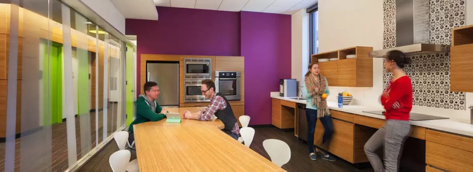 community kitchen serves multiple purposes