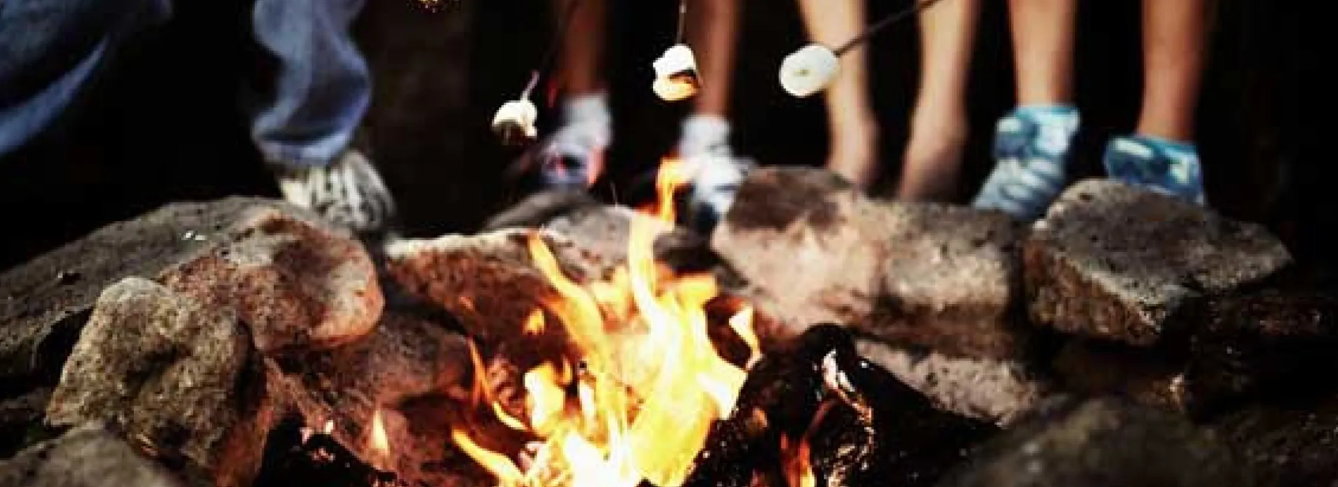 toasting marshmallows for s'mores