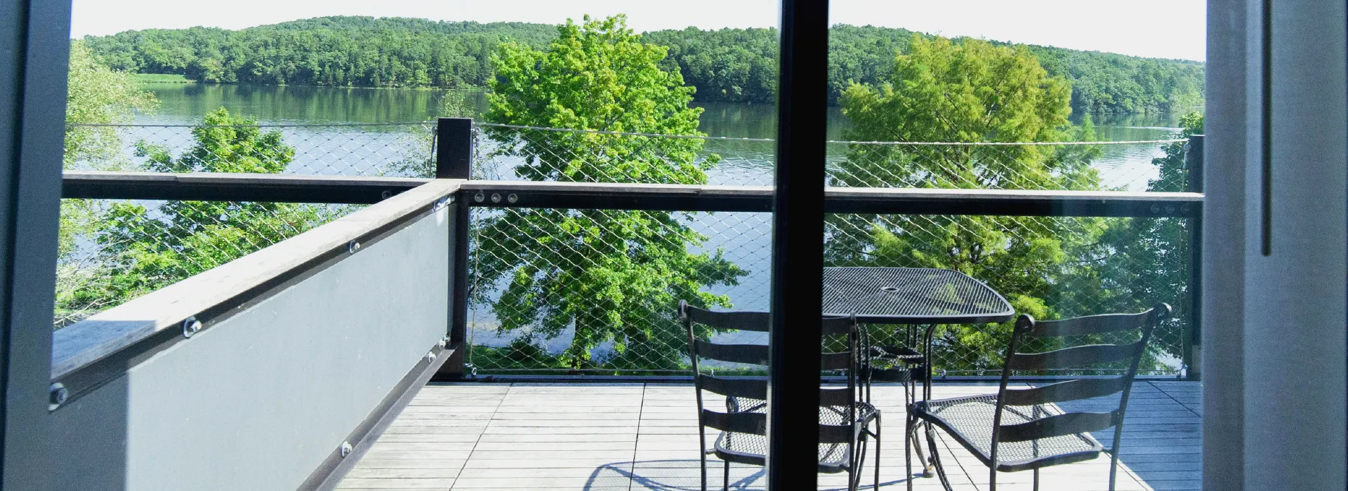 trout lodge lake view private patios in guest rooms