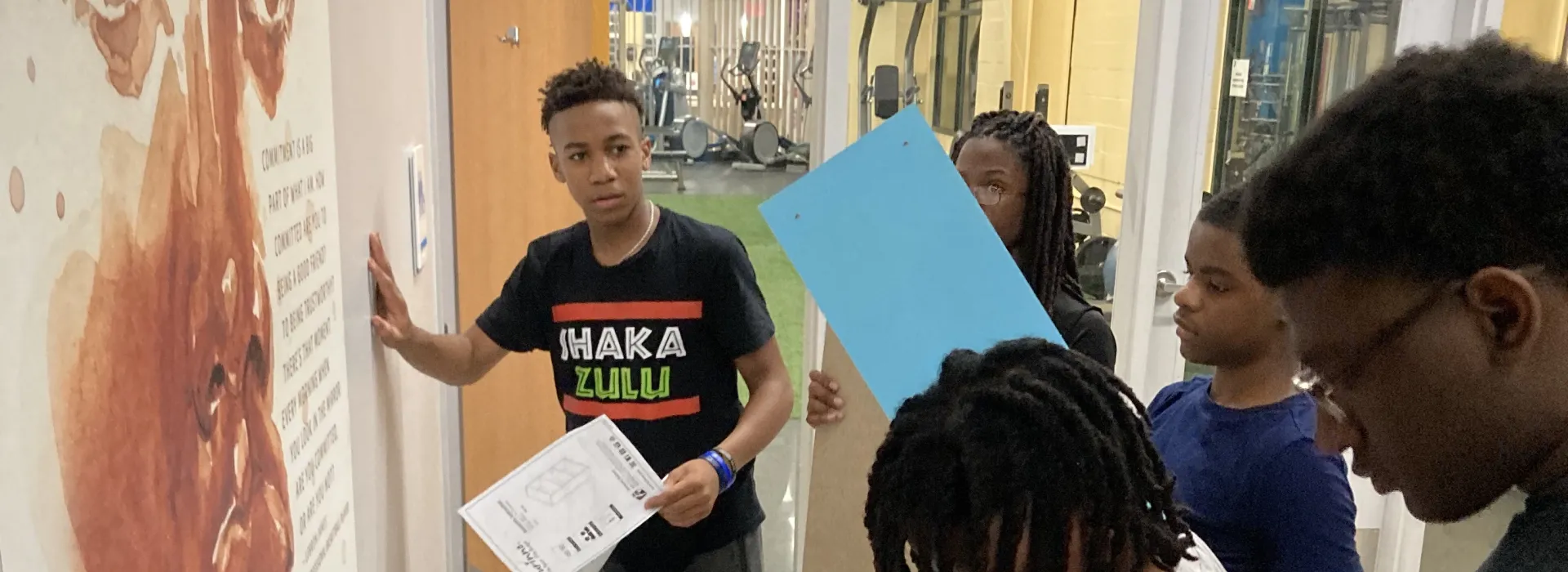 boys in BYMOC working together on STEAM project