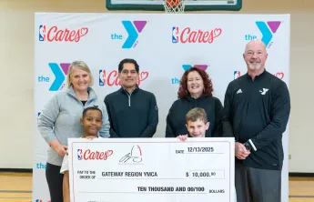 Gateway Region YMCA Receives $10K donation from Jayson Tatum Foundation & NBA Cares in Honor of World Basketball Day