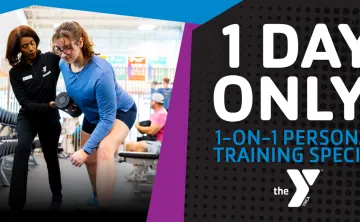 september ymca personal training special graphic